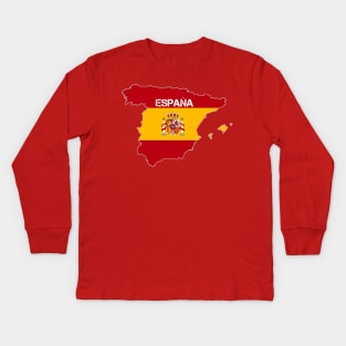 España Spain original design Kids Long Sleeve T-Shirt